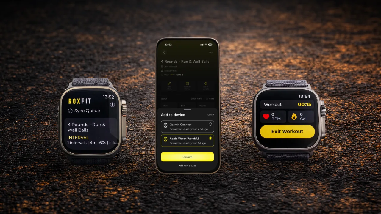 Workout preview with 'Get Started' button